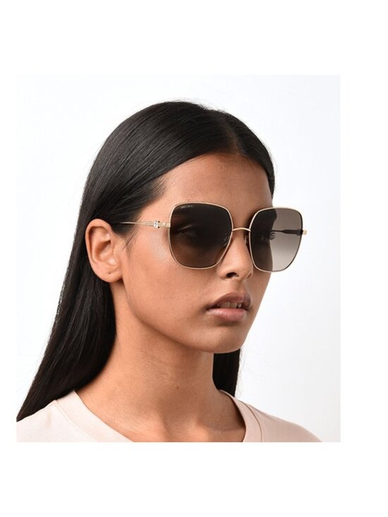 Jimmy Choo KORI/G/SK 0RHL 9O Square Sunglasses - Gold/Grey Gradient main image 8